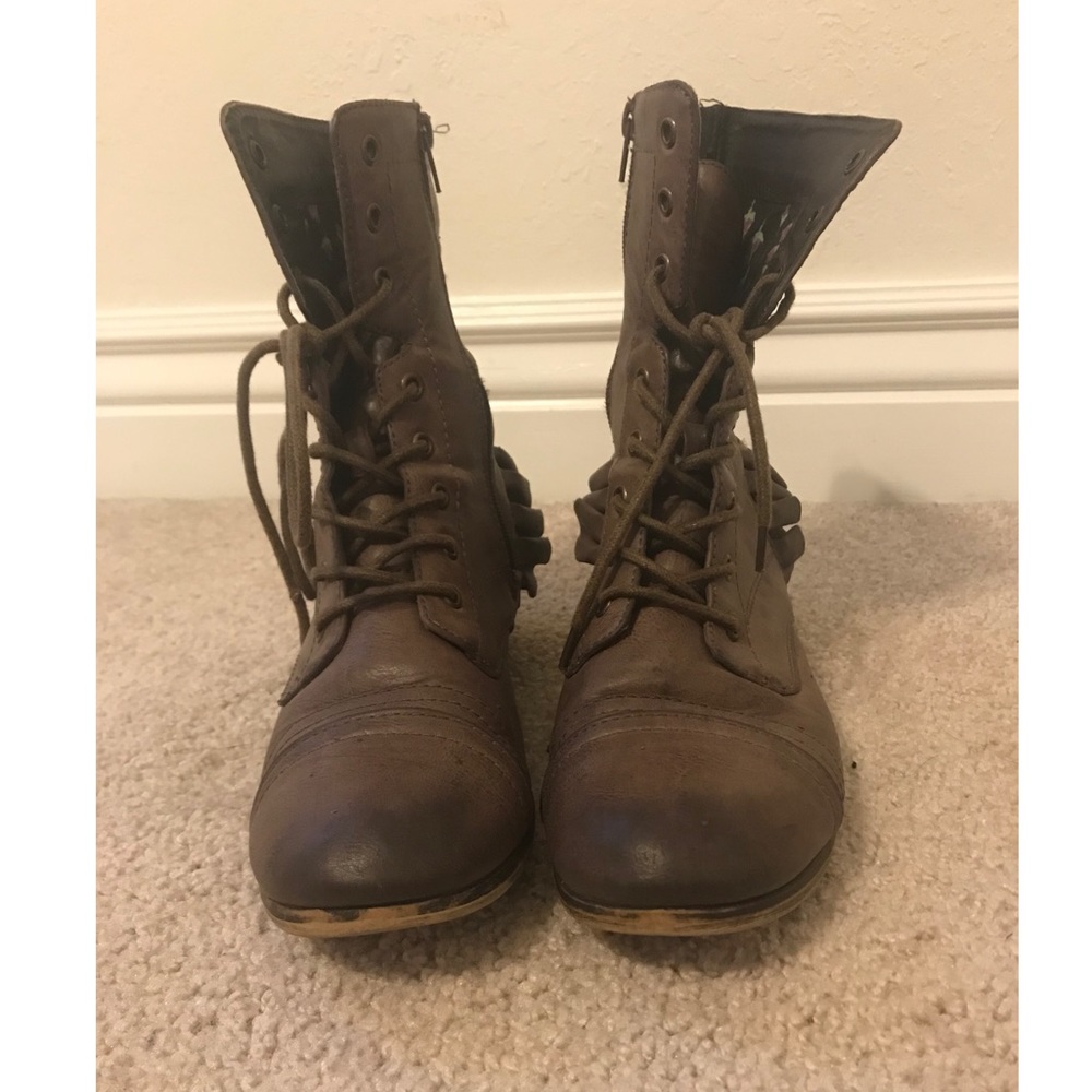 Betsey Johnson combat boots
